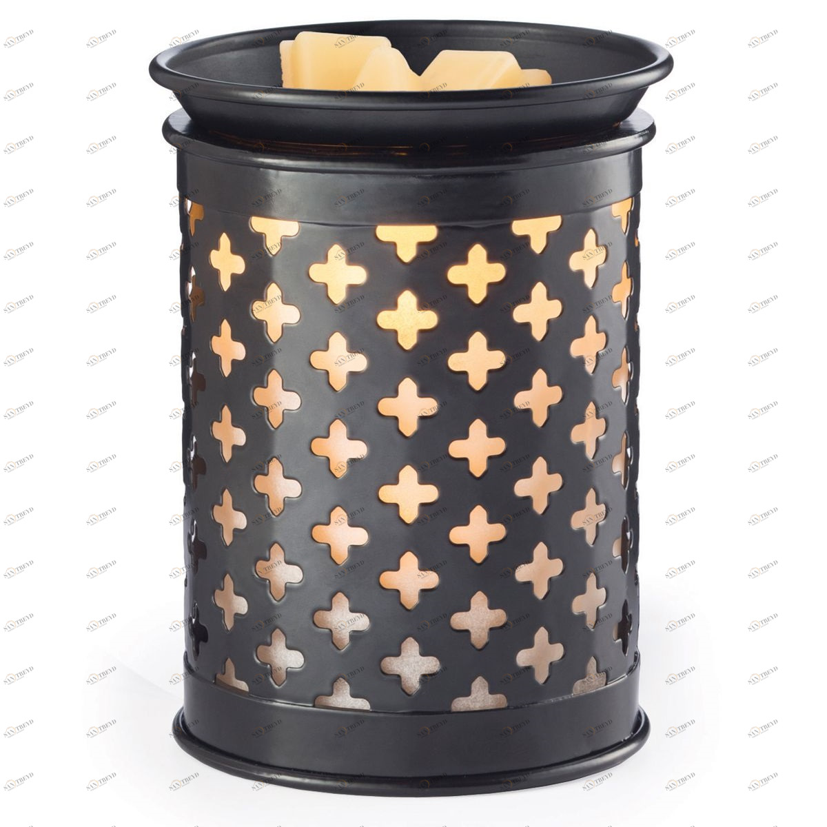 Аромасветильник настольный "Металл и лампа Эдисона" "Черный" CANDLE WARMERS  268171 Черный 