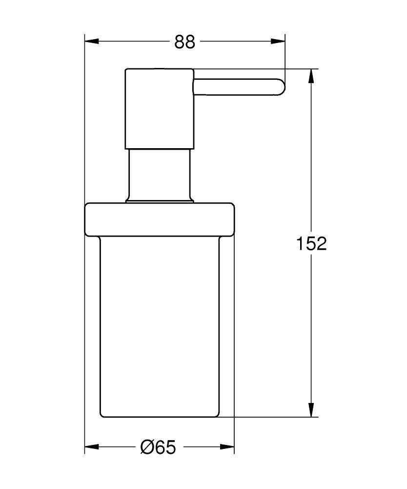 40389000 Дозатор жидкого мыла Grohe хром  - Вид №1