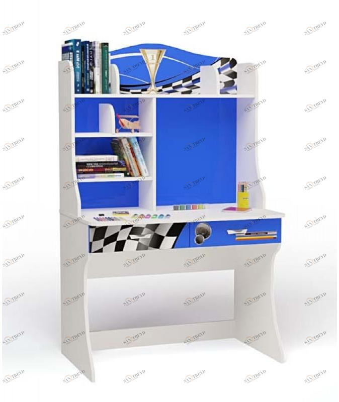 Стол с надстройкой ABC-KING Formula синяя 4631147956477