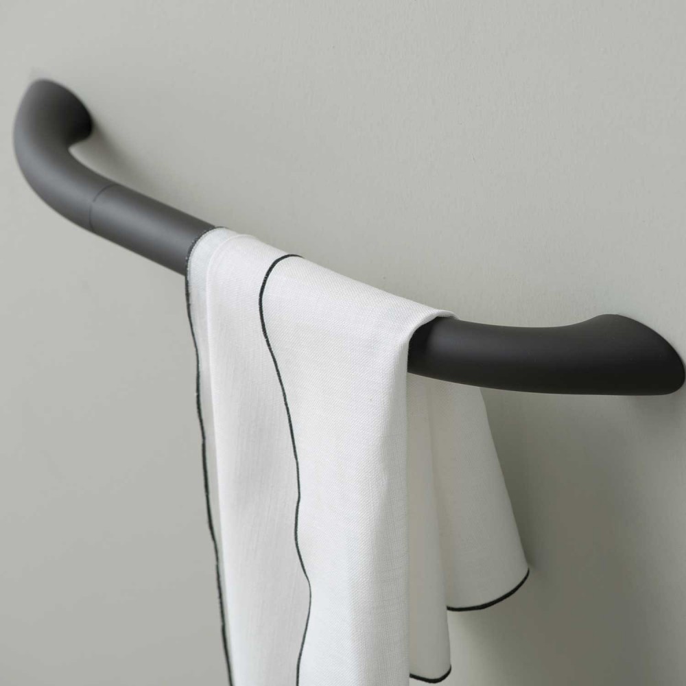 ST-M75-TSFAEVER Life Design Держатель для полотенец 75 см - Style  Тотальный мягкий антрацит  - Вид №3