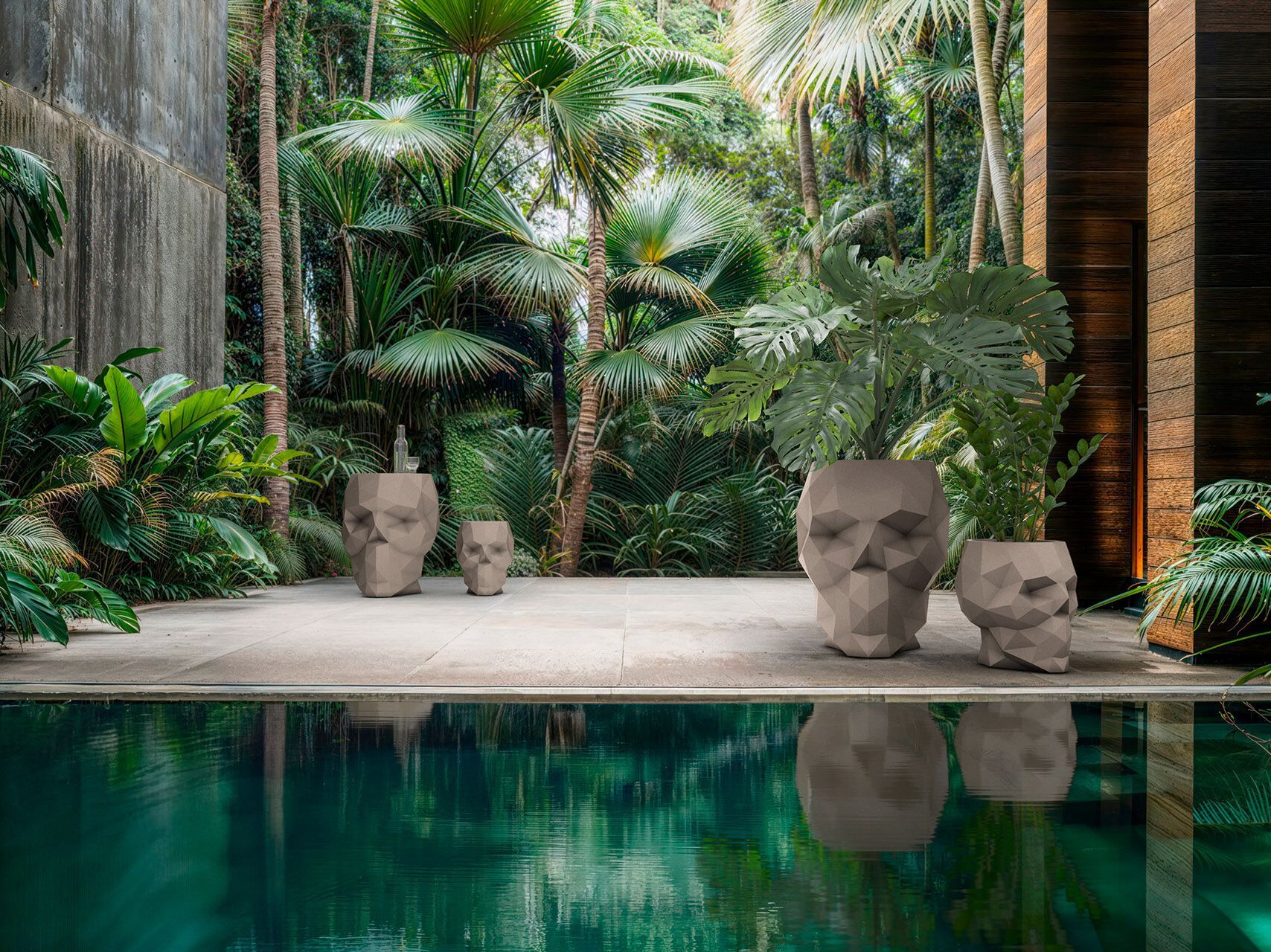 Полиэтиленовый садовый стул Vondom череп ARCH-00039314 - Вид №1