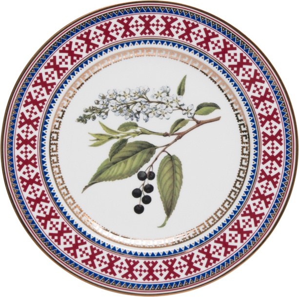10599546 Императорский фарфоровый завод Тарелка декоративная 27см "Черемуха" "Европейская-2" Твёрдый фарфор 