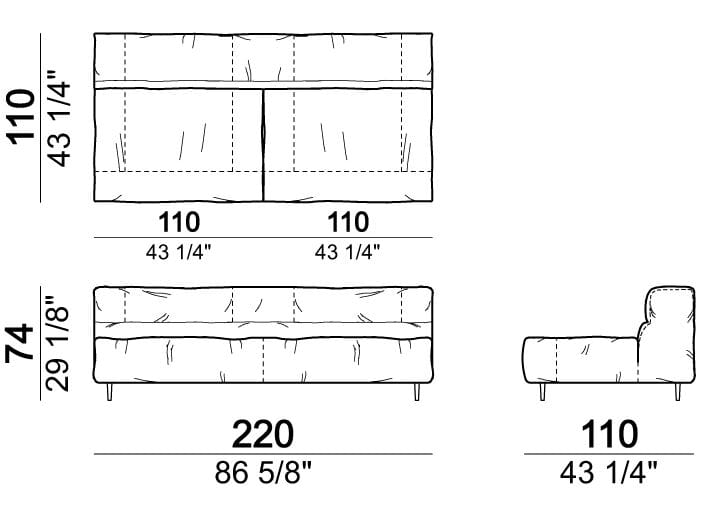 Секционный кожаный диван Arketipo CRAZY DIAMOND ARCH-00133462 - Вид №43
