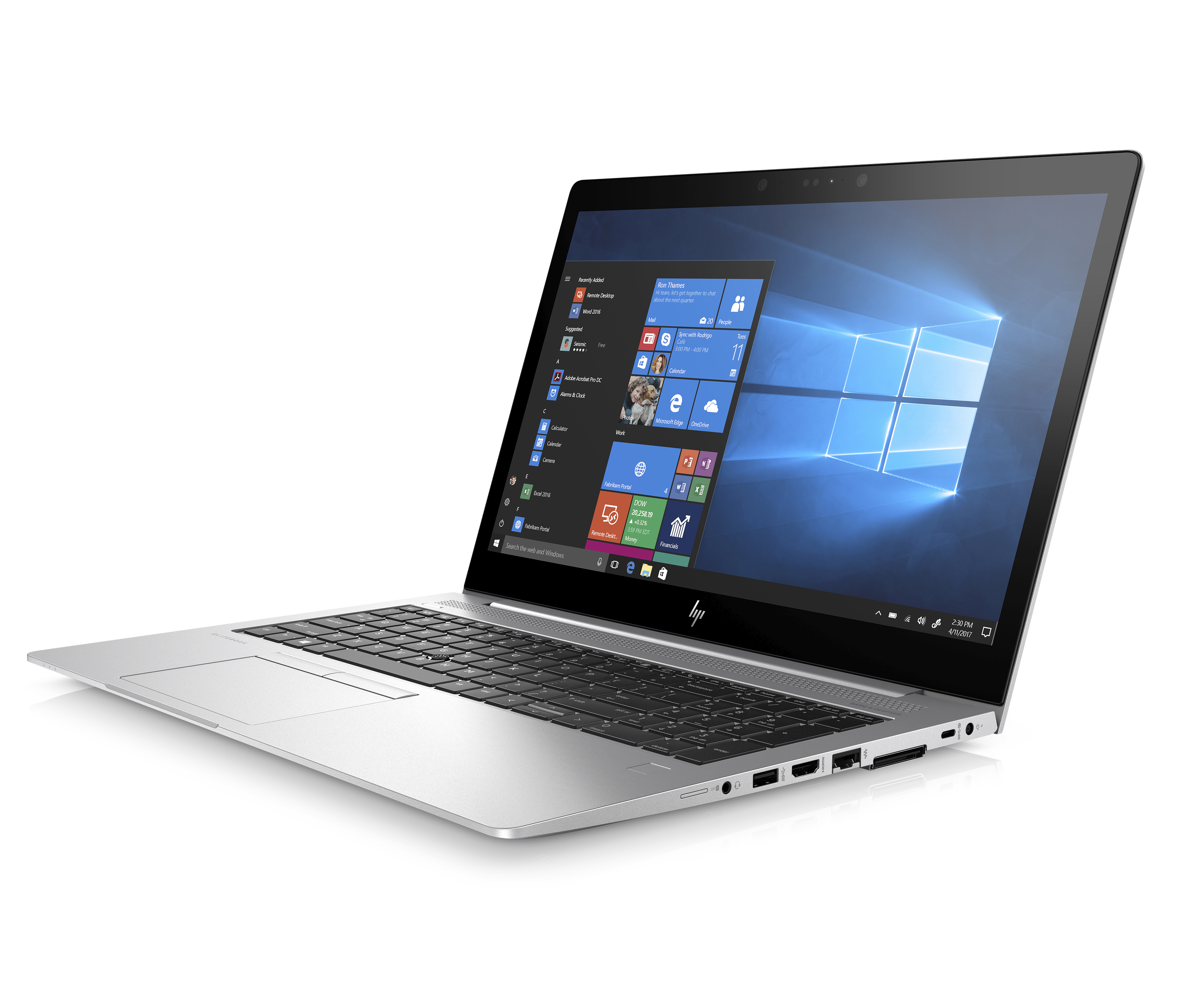 3UP65EA#ACB elitebook 755 g5 15.6"(1920x1080)/amd ryzen 5 pro 2500u(2ghz)/8192mb/256ssdgb/nodvd/int:amd vega/56whr/war 3y/1.86kg/silver/w10pro HP Santreyd  - Вид №1