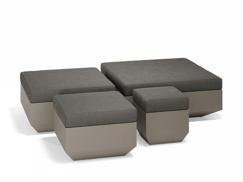 Квадратный полиэтиленовый садовый пуфик Vondom Парус ARCH-00027284 - Вид №1