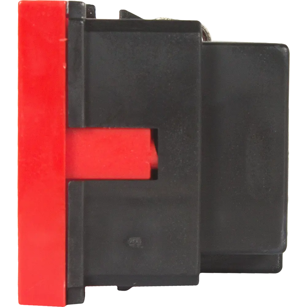 Розетка для кабель-канала LK Studio LK45 с заземлением со шторками цвет красный STLM-2130952 - Вид №3