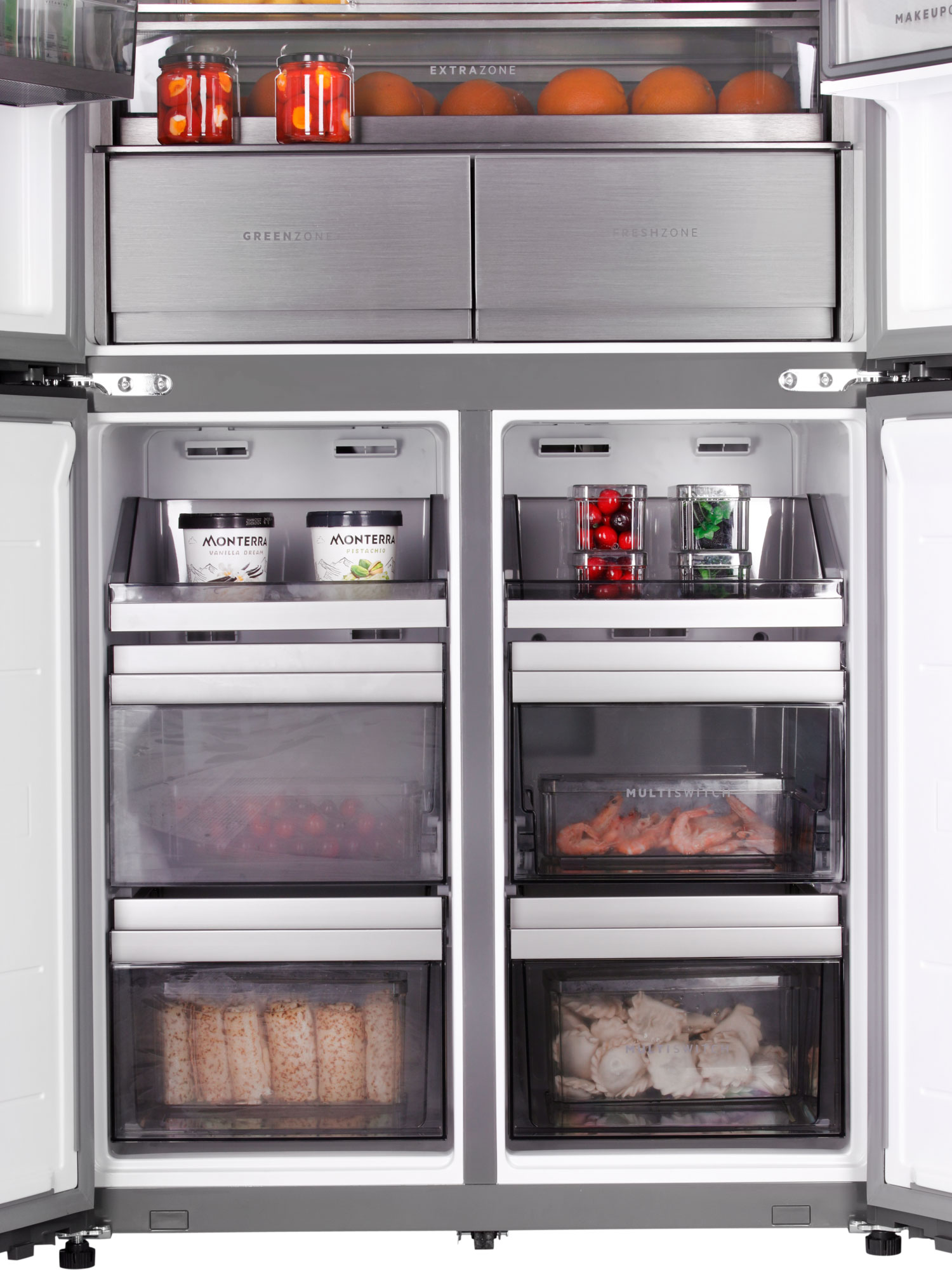 9168754 Холодильник многодверный   HIBERG RFQ-610G GS inverter серый STDN-0085624 - Вид №17