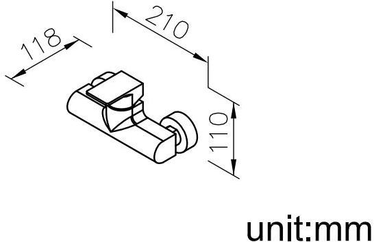 JUSTIME Смеситель для душа однорычажный Arch 6790-93-80cp - Вид №1