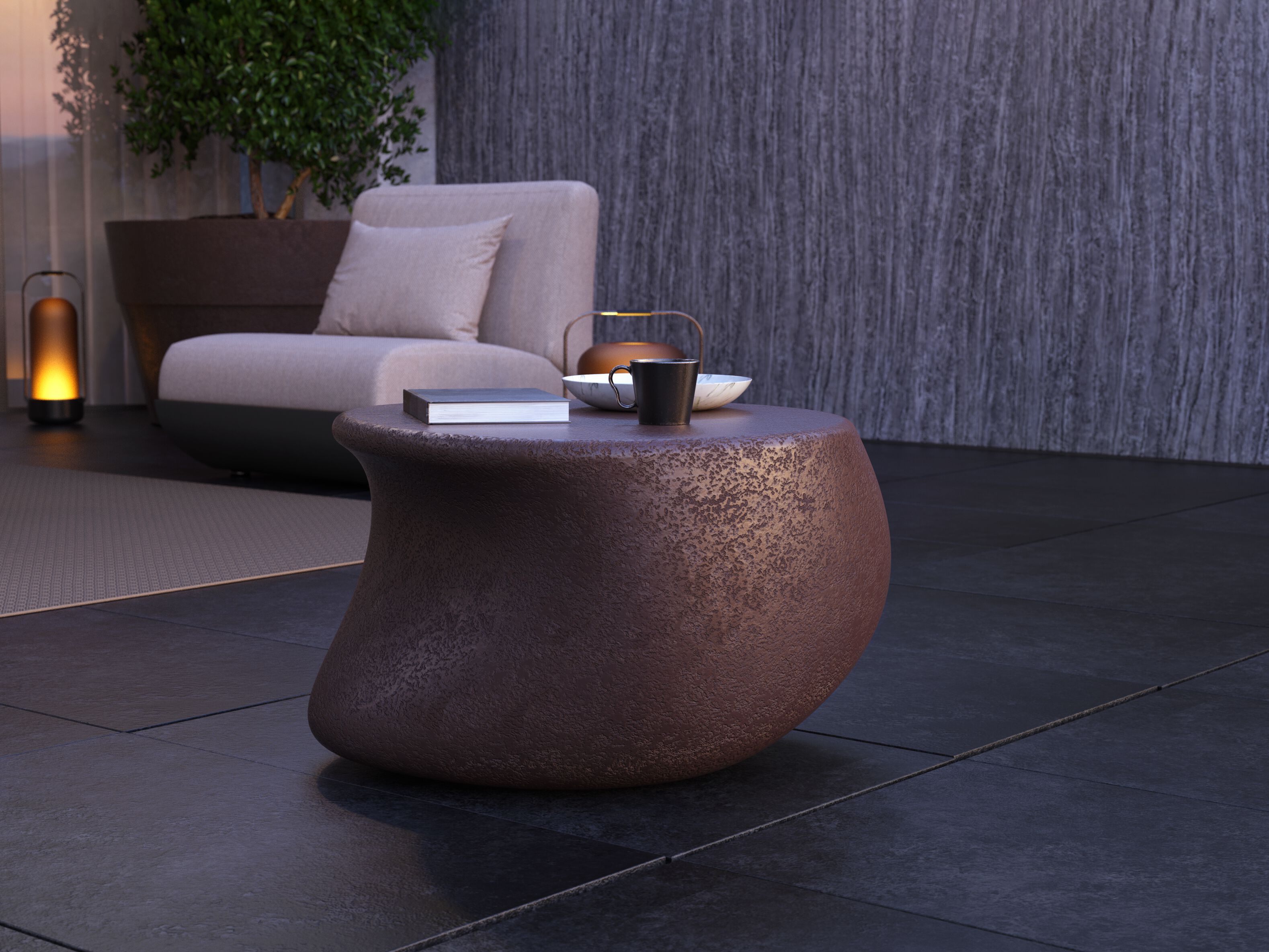 Овальный садовый стол из стекловолокна GANSK ECHO ARCH-00140243 - Вид №5