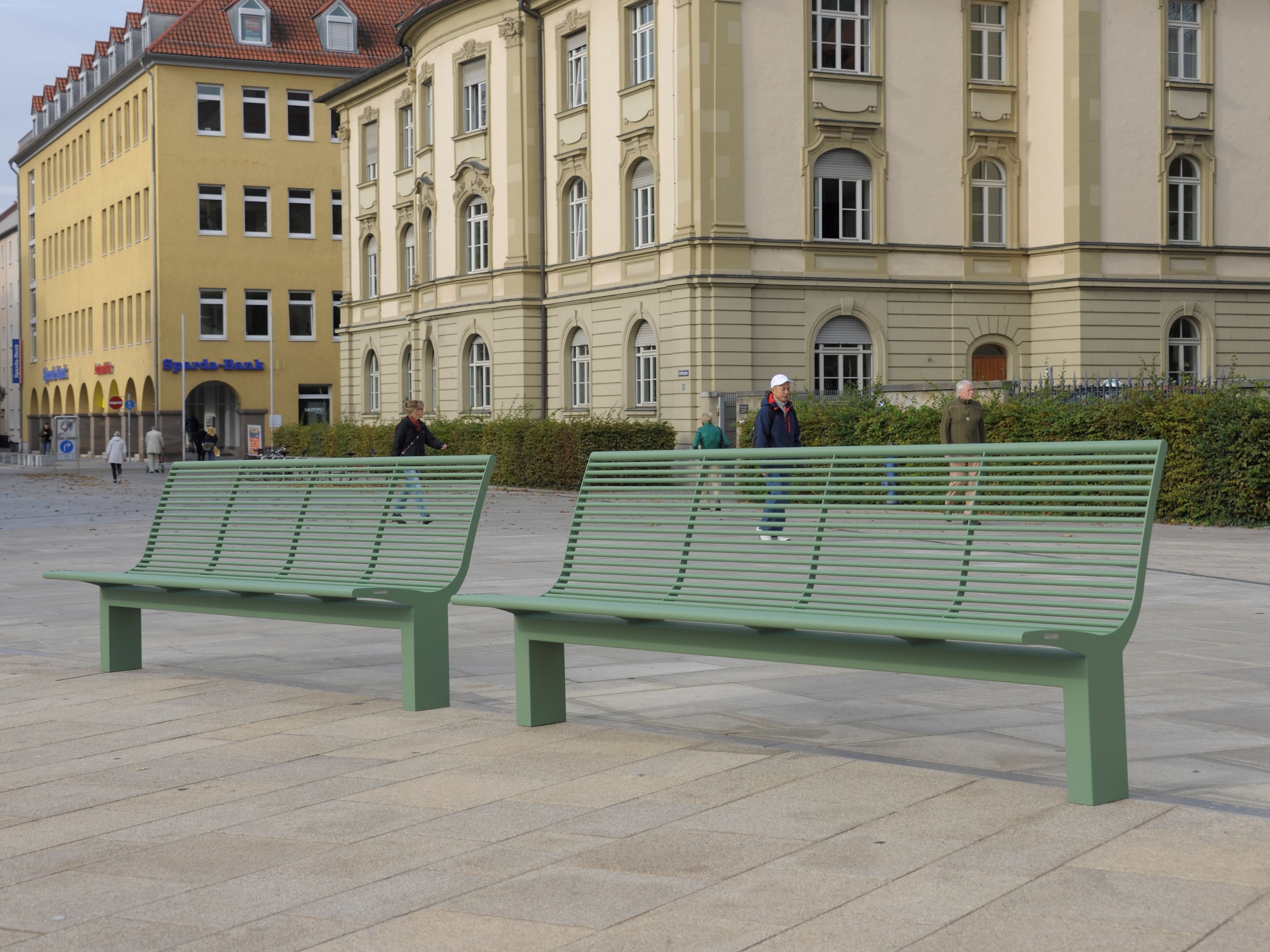 Скамья из нержавеющей стали со спинкой BENKERT BANKE Siardo ARCH-00070369 - Вид №1