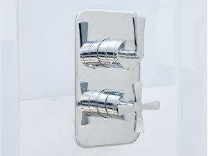 Набор для душа с 2 отверстиями и пластиной