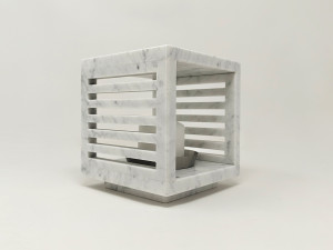 Каррарский мраморный подсвечник / фонарь