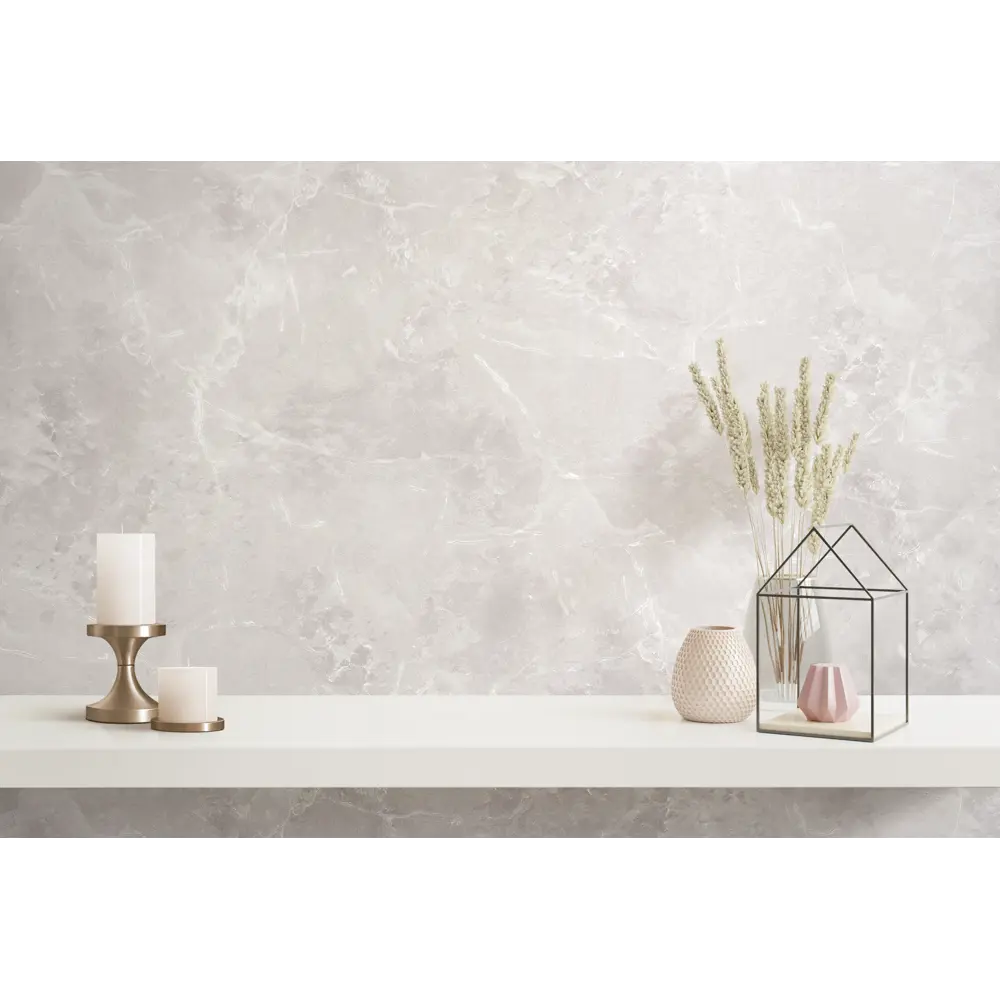 Флизелиновые обои Renowa Aldo темно-бежевые для стильного интерьера 89384208 STLM-1325914 - Вид №3