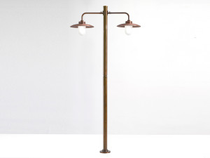 Латунный и медный светодиодный уличный фонарь для сада