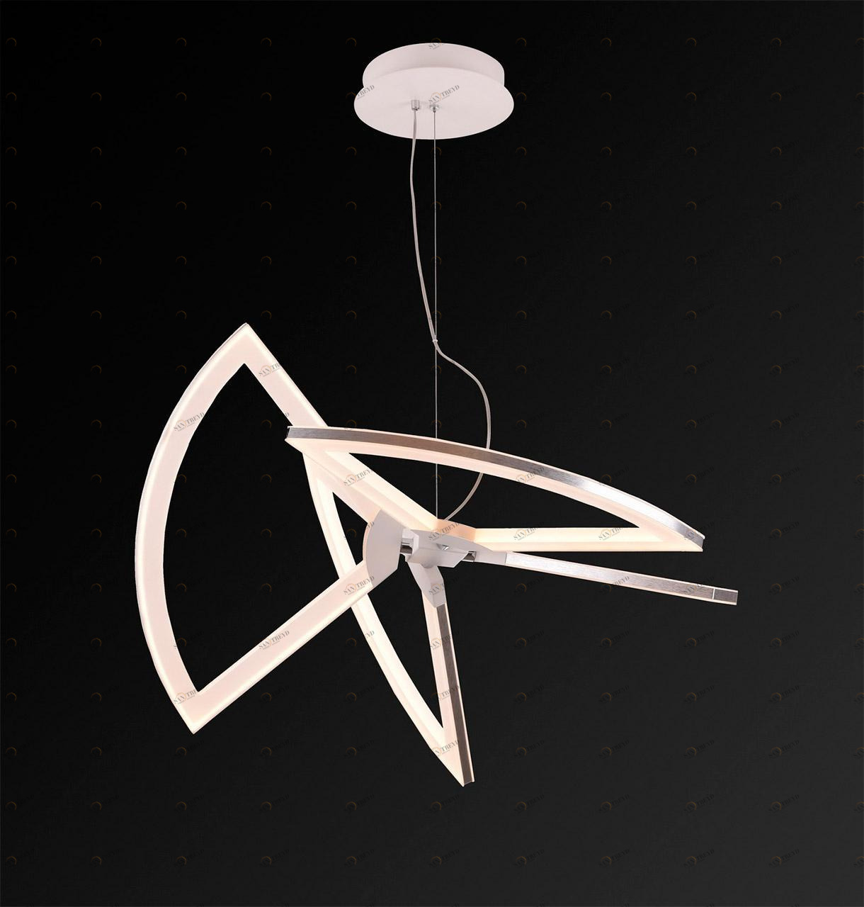 Подвесной светодиодный светильник IDLamp Eleanor 398/80-LEDWhitechrome IDLAMP ДИЗАЙНЕРСКИЕ, ELEANOR 200959 