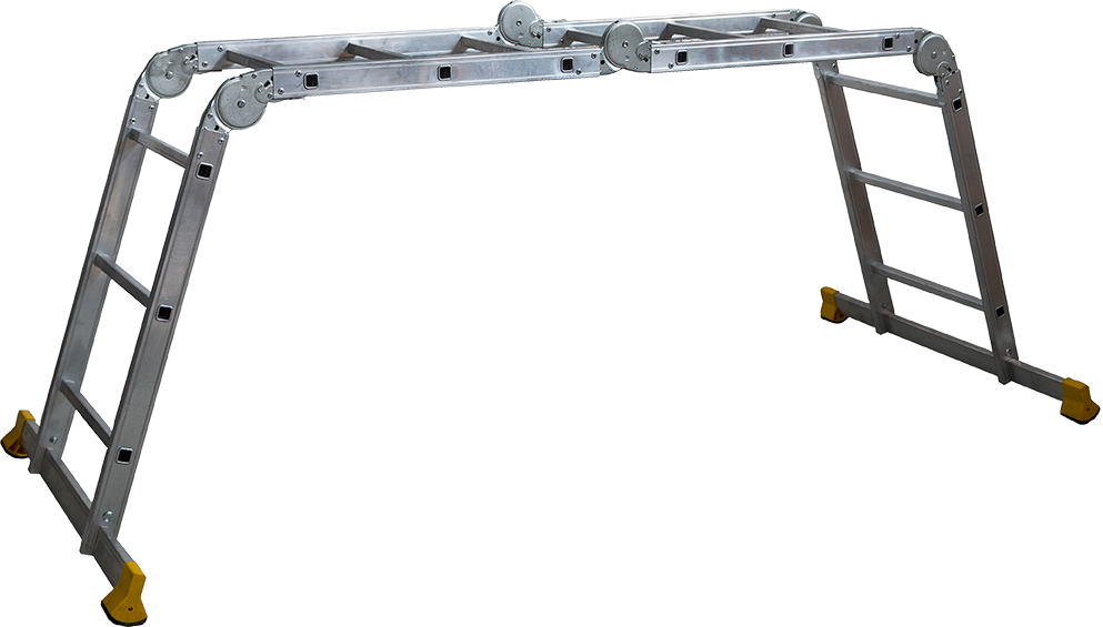 Лестница-трансформер, широкий, Профессиональная серия   4 секции по 3 ступени  4*3 ALUMET TW1 433 - Вид №1