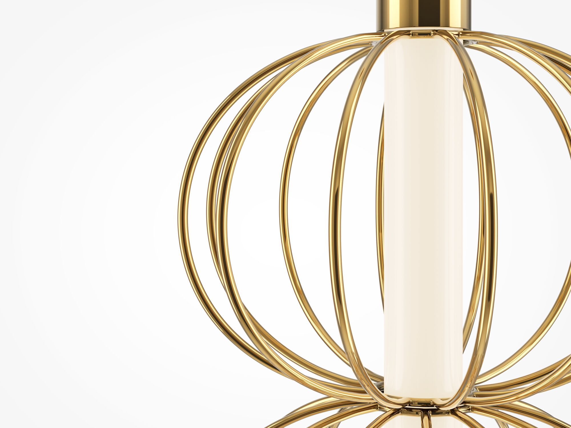 Металлический светодиодный подвесной светильник Maytoni Золотая клетка ARCH-00039642 - Вид №2