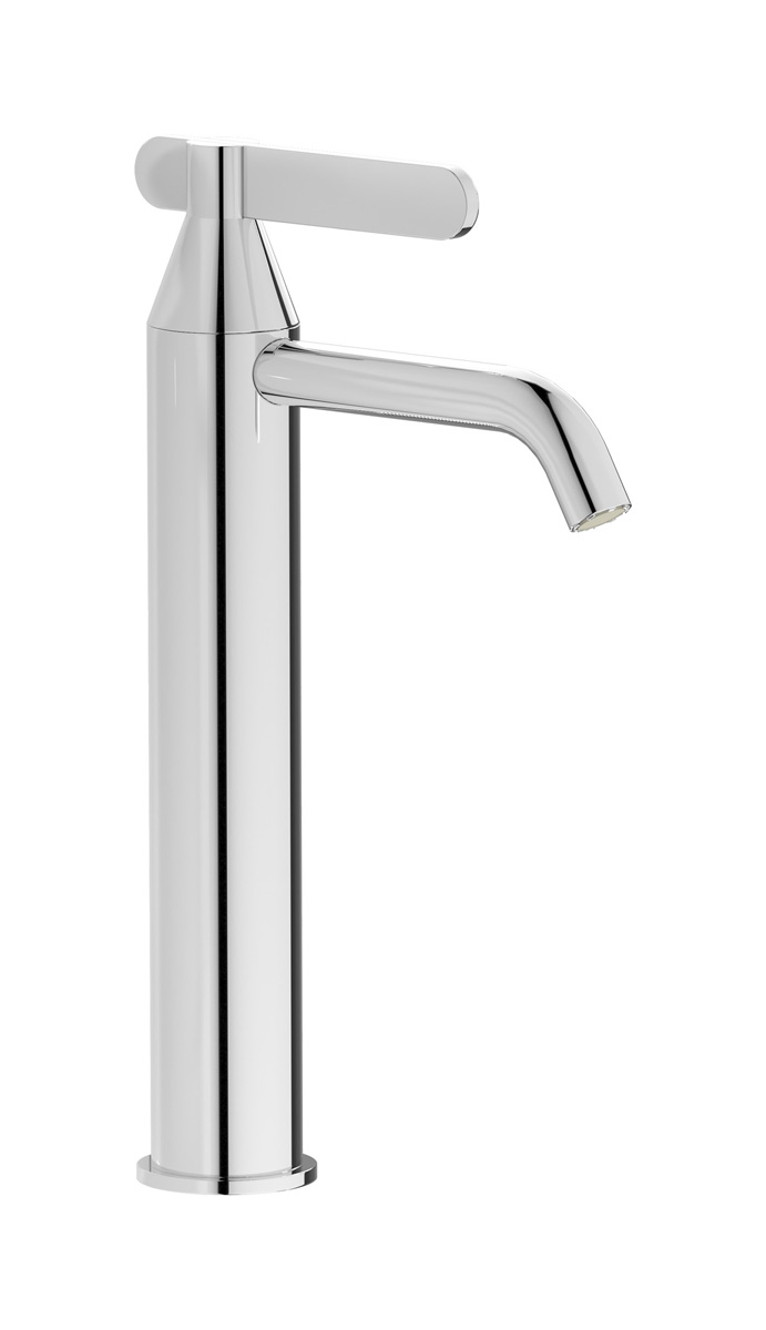 Высокий смеситель для раковины на 1 отверстие в комплекте с донным клапаном WE ARE IB oh398cs Chrome Soho