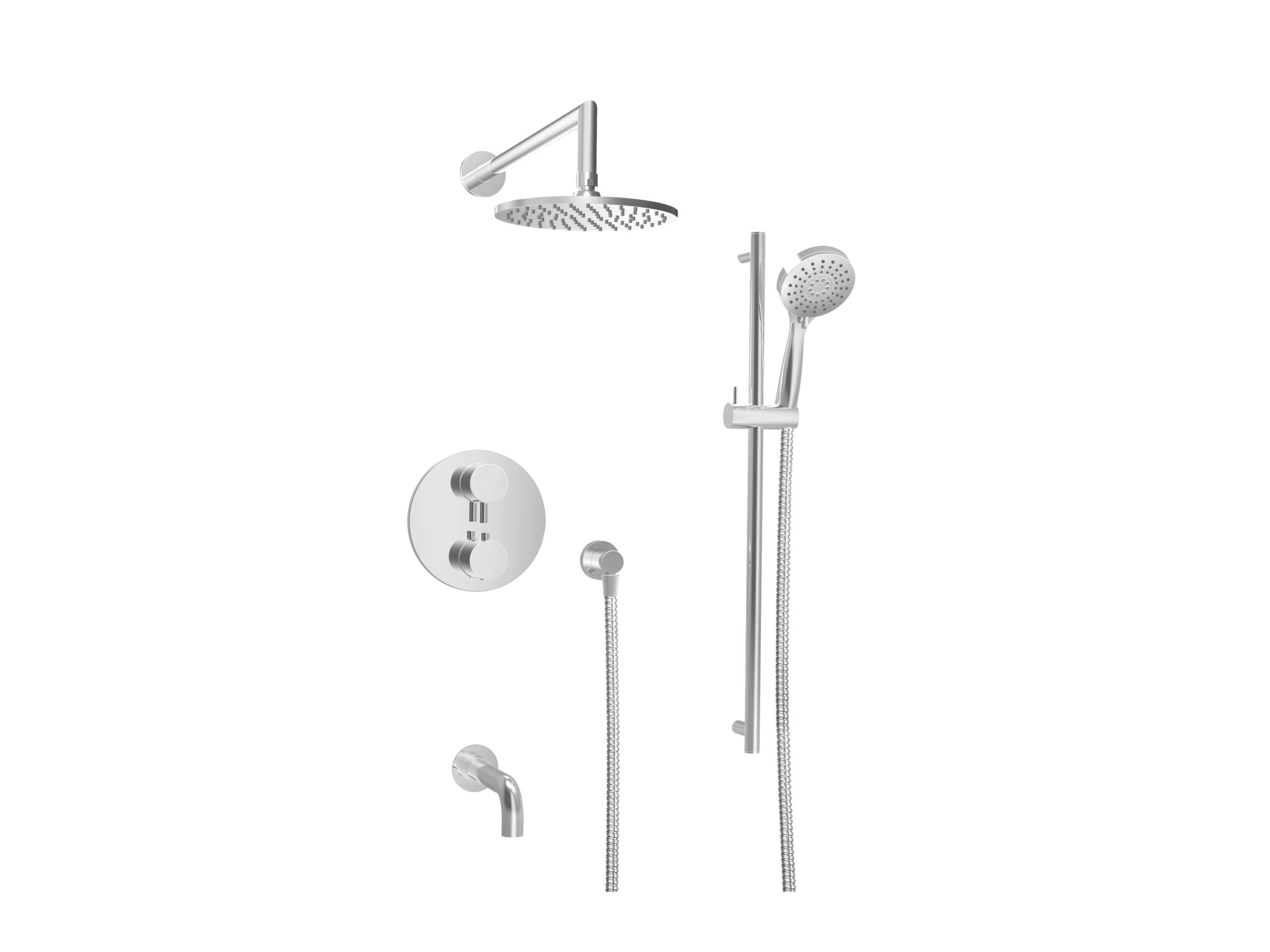 Встраиваемый термостатический набор для ванны с ручным душем BARIL Zip B66 ARCH-00057654