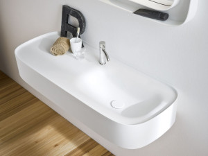Подвесная раковина Corian® с столешницей