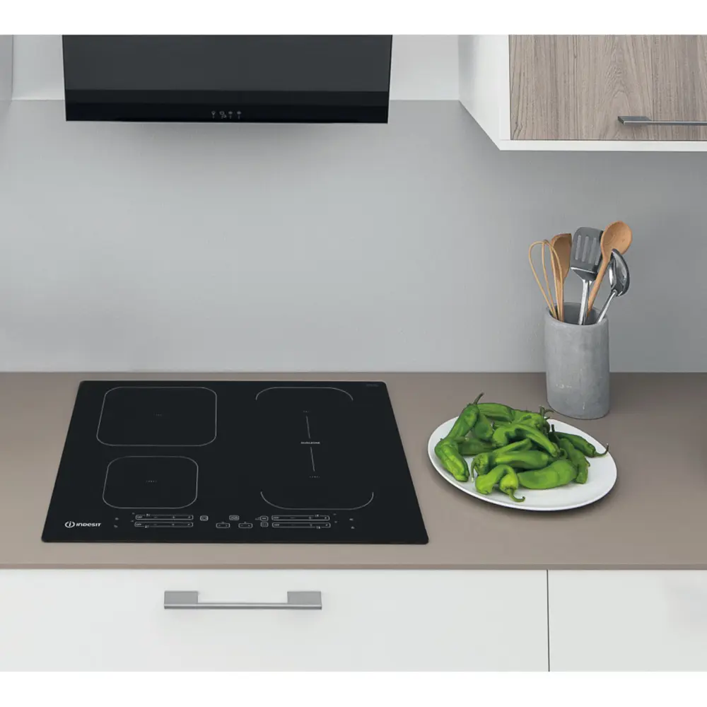 Варочная панель индукционная Indesit IB 65B60 NE 4 конфорки 59x51 см цвет чёрный 82597940 STLM-2042994  - Вид №8