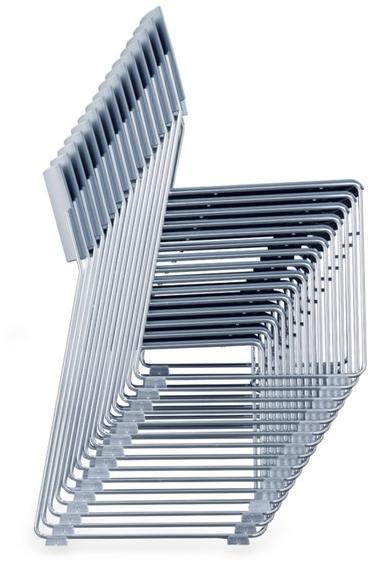 Wiesner-Hager Стул для конференций, штабелируемый салазками, пластик Outline 6870 - Вид №1