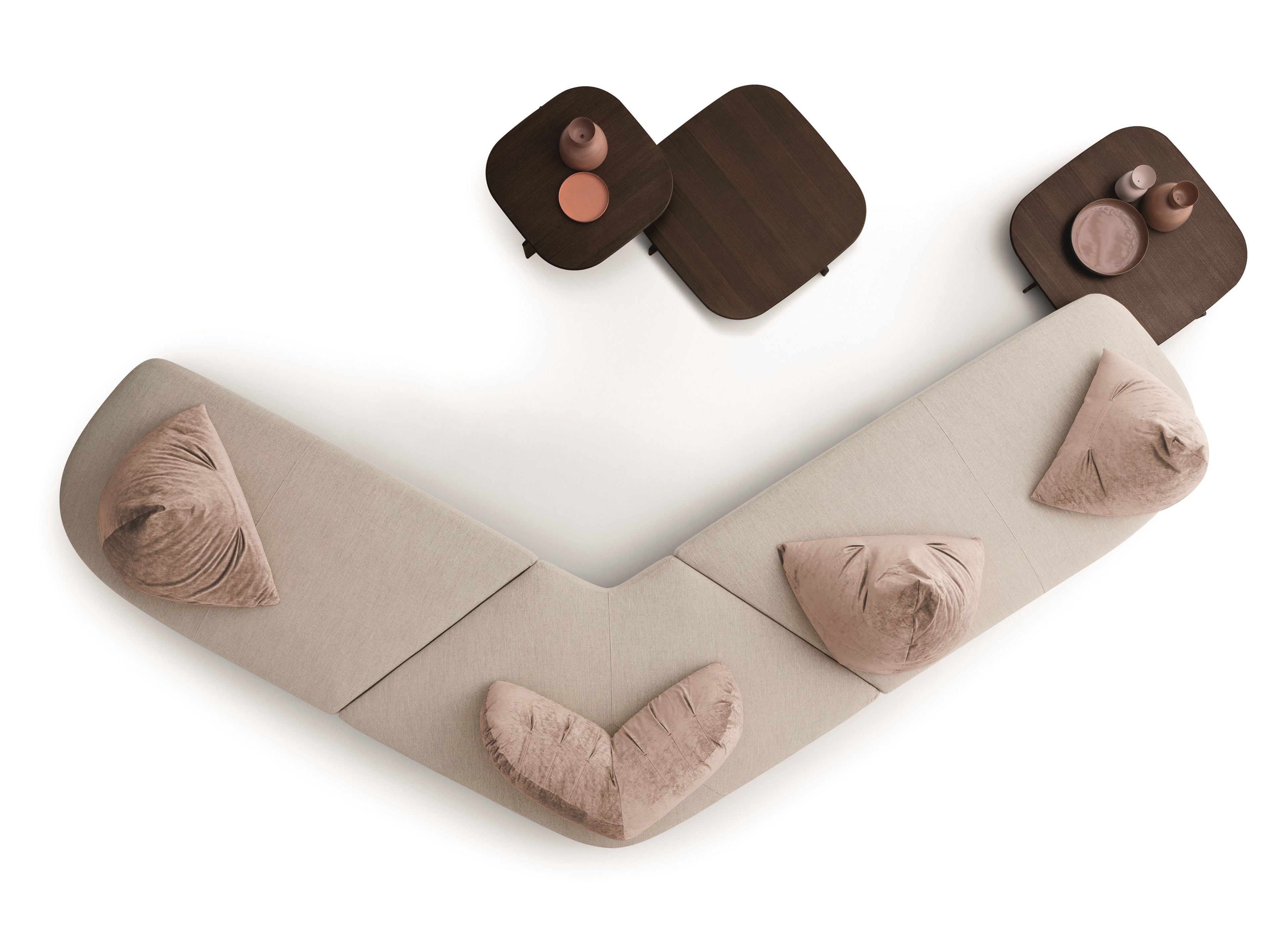 Угловой диван из ткани Ditre Italia Papilo ARCH-00003357 - Вид №3