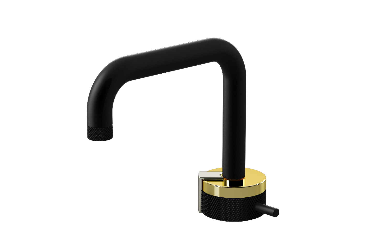 E-11500-R1PB-L2PC-MBK Однорычажный прогрессивный смеситель для раковины - излив 15,3см GRAFF MOD+