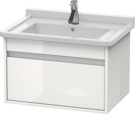 KT666409191 Тумбочка подвесная Ketho #KT6664 800 x 455 мм Серо-коричневый декор Duravit - Вид №2
