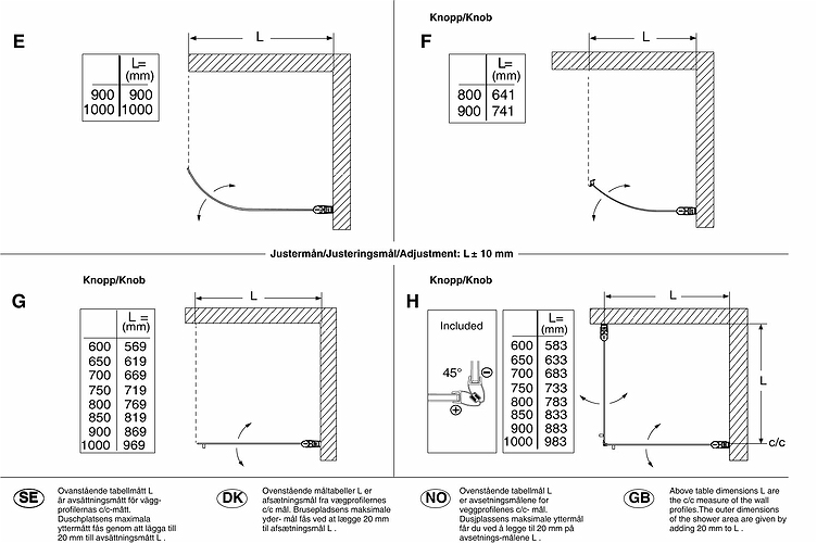 59500092 IFO Space прямая дверь SPNF, алюминиевый профиль, матовое стекло с профилем ручки, SPNF 1000 - Вид №5