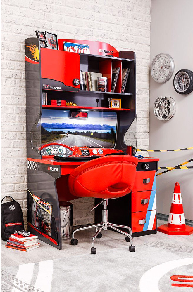 Рабочее креcло для детской красное Biseat CILEK CHAMPION RACER 00-3832266 Красный Santreyd  - Вид №3