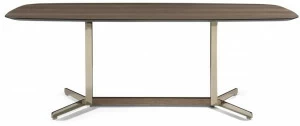 Natuzzi Прямоугольный стол из фанерованной древесины Campus