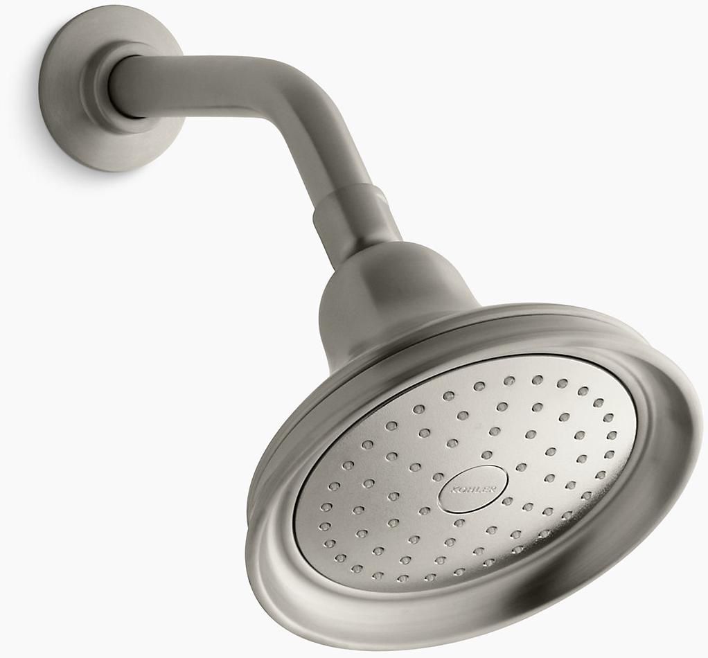 KOHLER Однофункциональная насадка для душа Bancroft 2,5 галлона в минуту с технологией всасывания воздуха Katalyst K-10590-AK-BN 