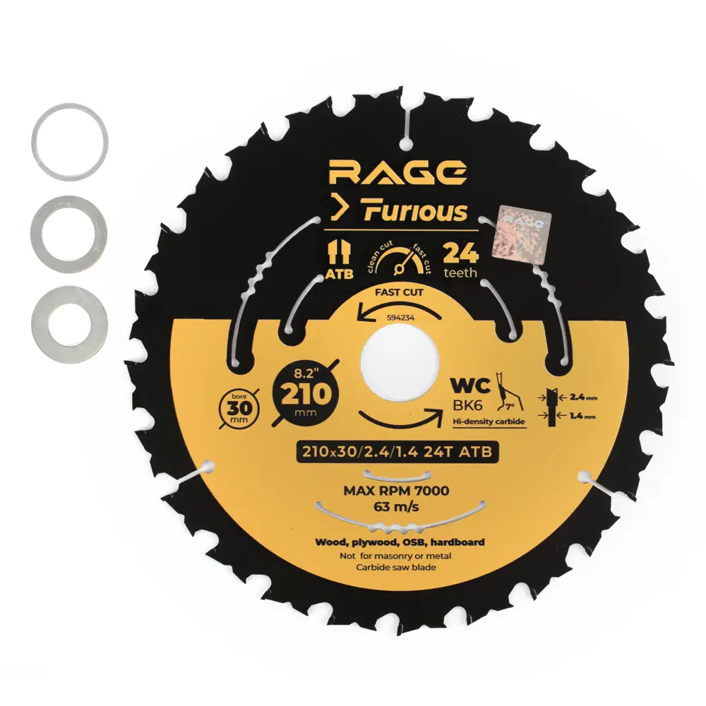Пильный диск Rage Furious для скоростной резки дерева 88928407 STLM-0847108 - Вид №1