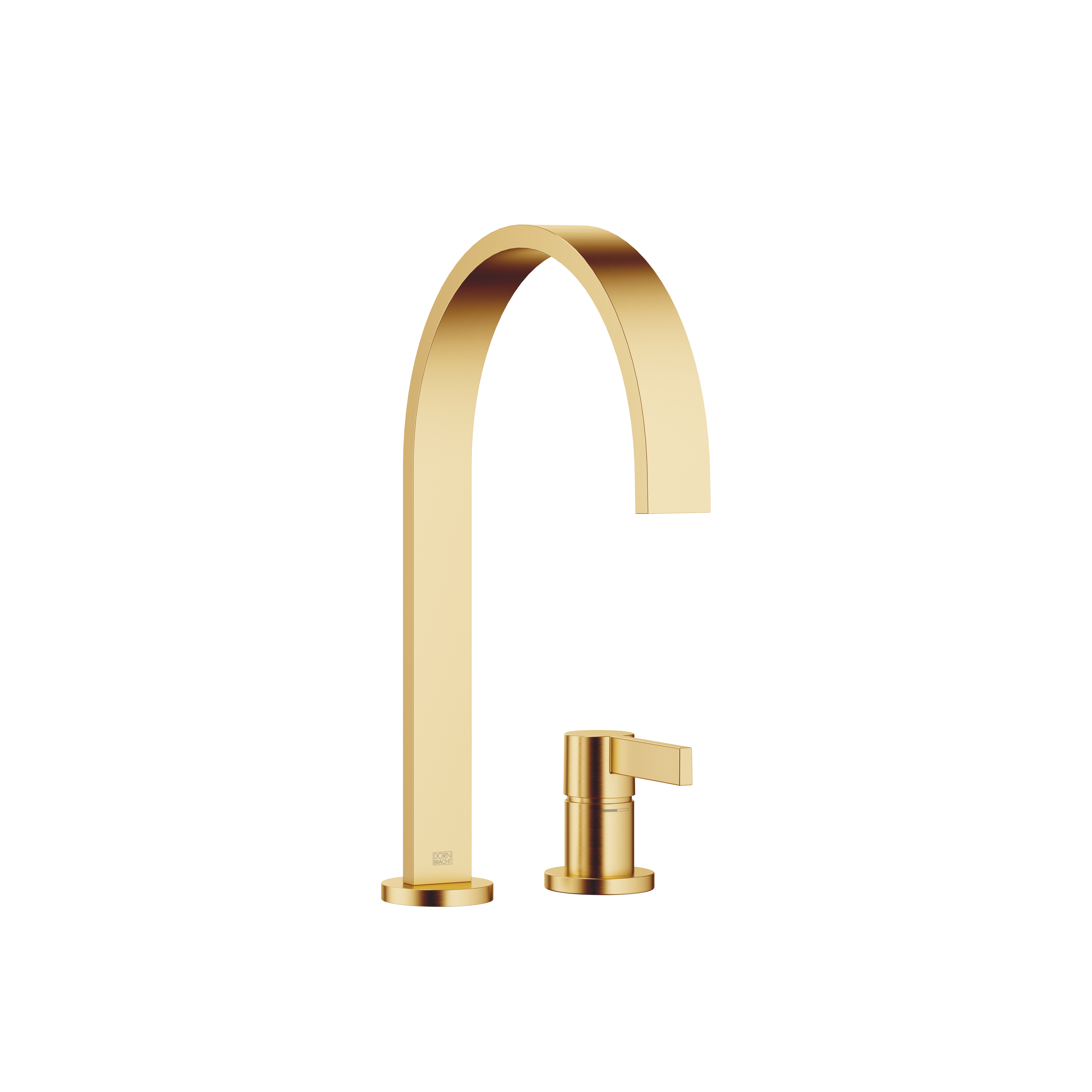 MEM Смеситель на два отверстия с отдельными розетками – матовая дюрабрасс (золото 23 карата) DornBracht 32815682-28