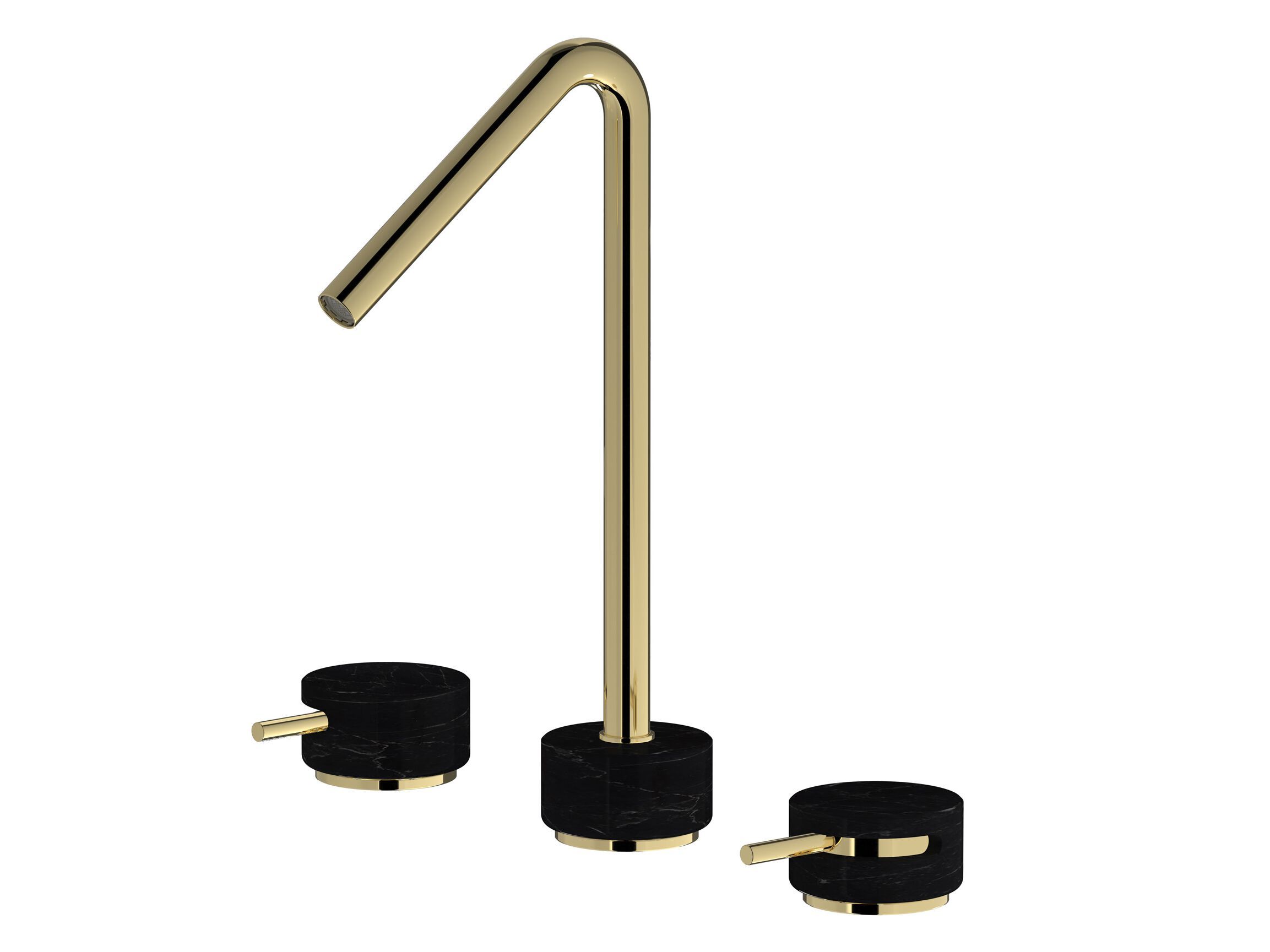 Смеситель для раковины с 3 отверстиями для мраморной столешницы IB мрамор + мрамор Elle ARCH-00068761