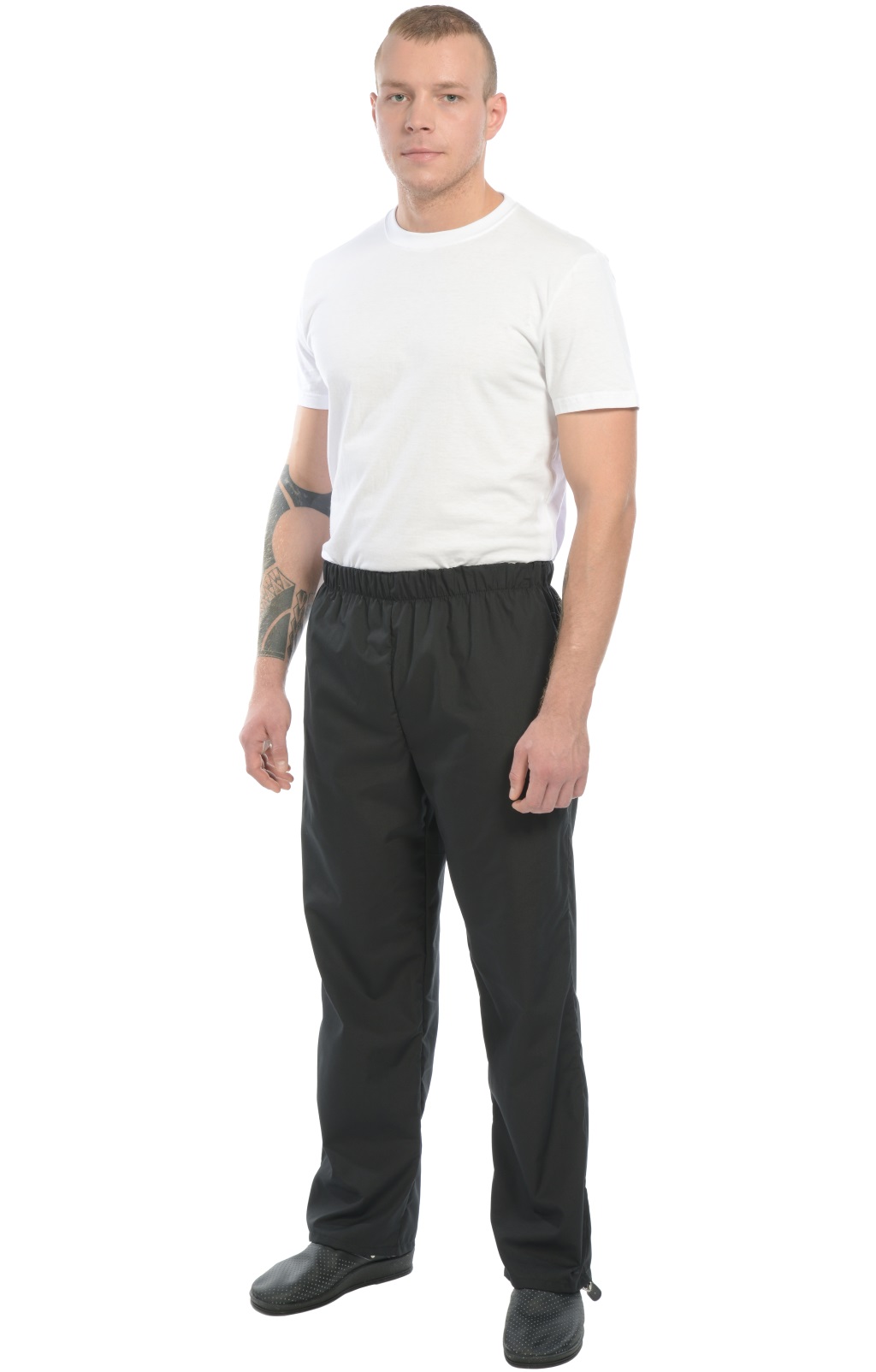 69055 Брюки "Люкс-Лайт" поварские черные  Одежда для поваров  размер 40-42/158-164 Спецодежда  - Вид №4