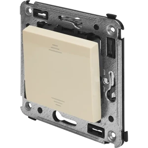 Инвертор встраиваемый DKC Avanti 1 клавиша цвет ванильная дымка