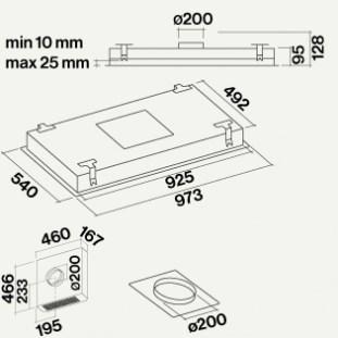 Falmec Потолочная вытяжка из нержавеющей стали Design+ sun-id-1456820 - Вид №16