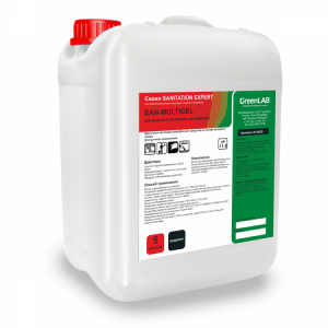 SN-101/5 GreenLAB SAN - MULTIGEL, 5 л. для комплексной уборки и дезинфекции