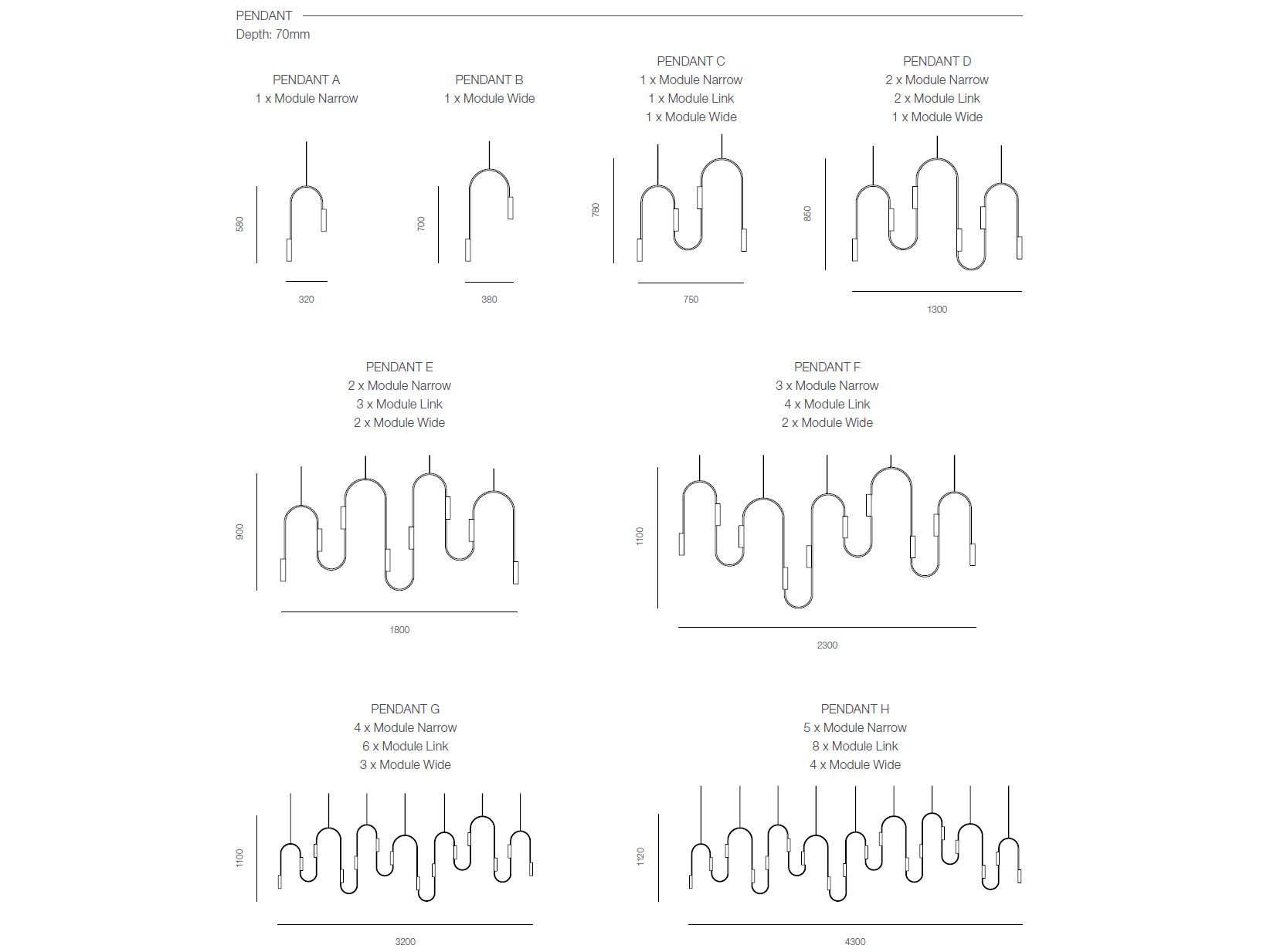 Латунь регулируемый светодиодный подвесной светильник Rakumba Pop ARCH-00061028 - Вид №8