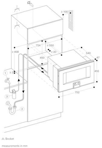 Gaggenau Комбинированный духовой шкаф из нержавеющей стали и стекла Serie 400 Bs485112 - Вид №1