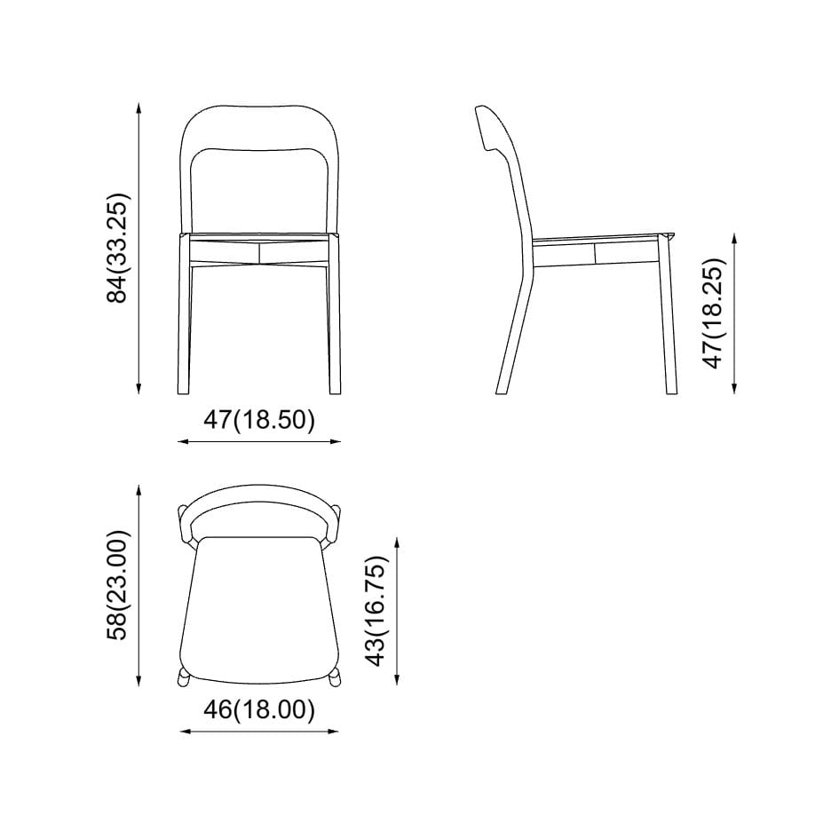 Штабелируемый стул из бука PIAVAL ARCH-00038782 - Вид №3