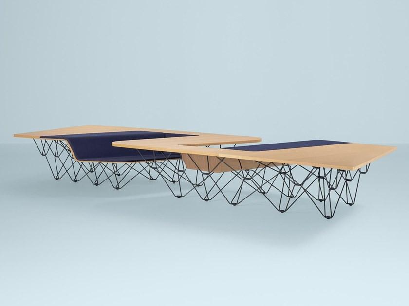 Prooff Несколько деревянных рабочих станций для открытого пространства  #005.01  - Вид №2