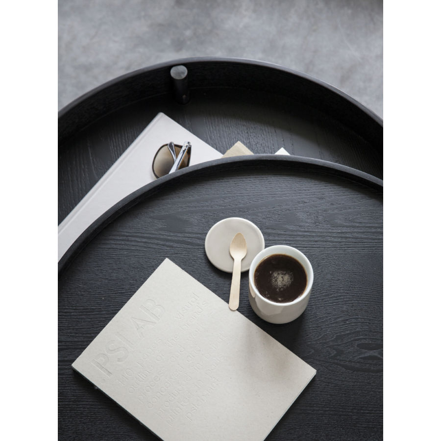 6900049 MENU Вращающийся стол Дуб натуральный & Черный хром  - Вид №4