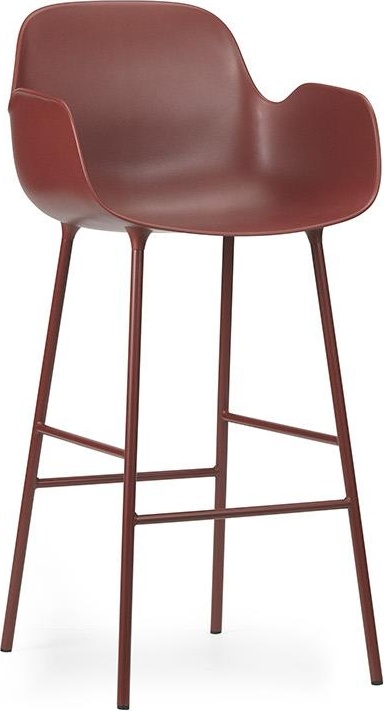 1402017 Кресло Bar 75 см Steel / Red Normann Copenhagen Form