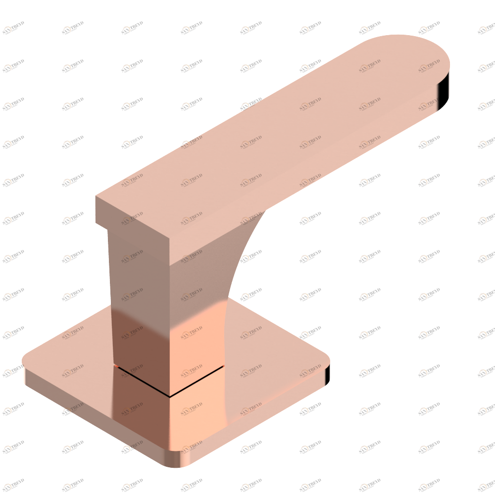 A6B-50/4/VG Переключатель набортный 2 входа 3/4", один выход 3/4"и один выход 1x1/2" Thg-paris Profil с рукоятками Розовое золото A6B 50/4/VG CAT.F