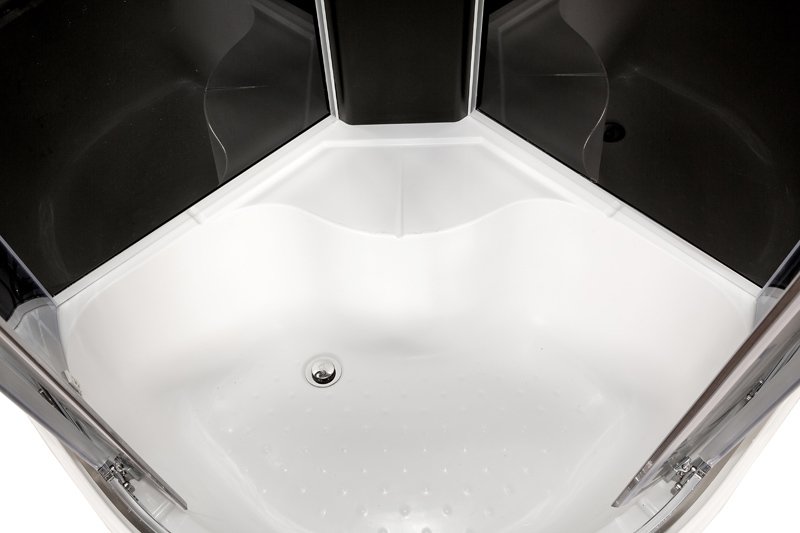 ЕМ1511 R N (без крыши) Душевая кабина DETO Серия EM BМ4590 с гм. и эл. BLACK - Вид №9