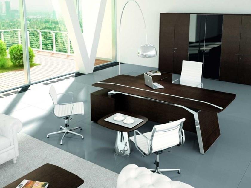 Bralco Стол со встроенной полкой с системой управления кабелями Metar sun-id-1368870 - Вид №1