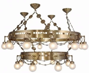 Patinas Lighting Люстра из латуни ручной работы Casablanca